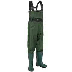 GENERICO - Traje Pesca Wader Impermeable Pvc Pecho Con Botas, Talla 41
