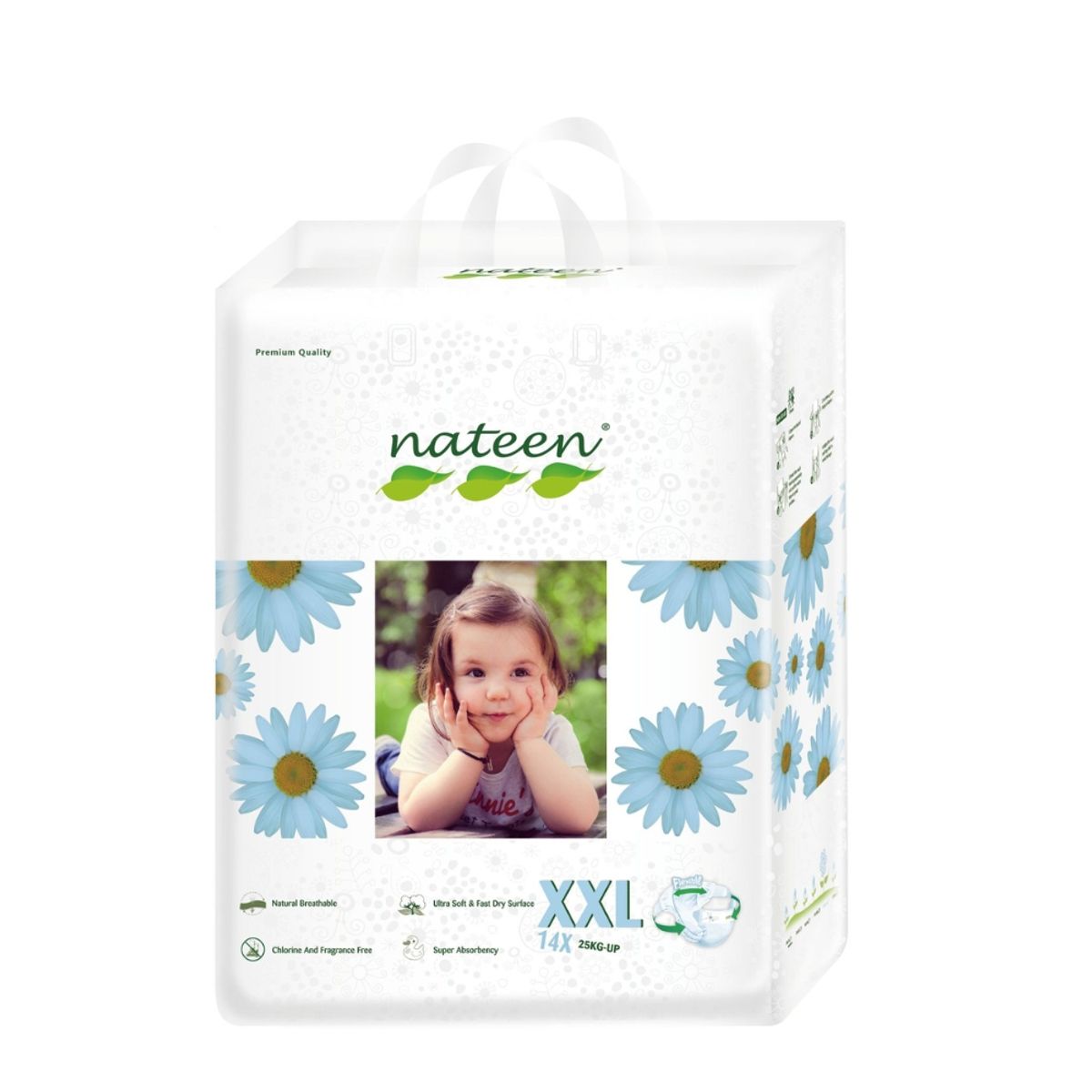 NATEEN - Pañal Ecológico Bebe XXL - 14 unidades