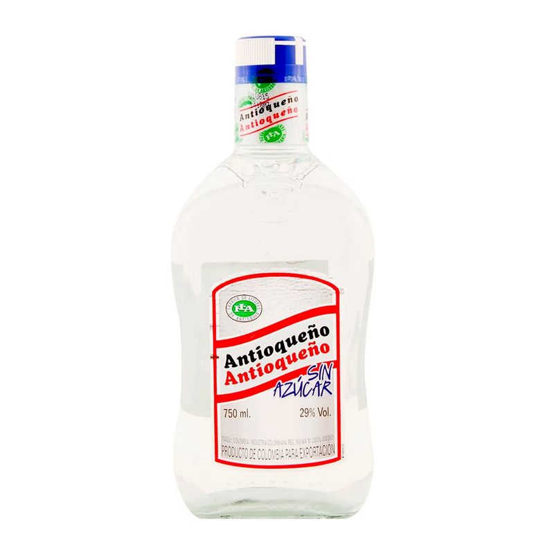 ANTIOQUEÑO - Licor Antioqueño Sin Azúcar 29° 750Cc