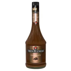 TRES PLUMAS - Licor Licor De Chocolate 24° 700Cc