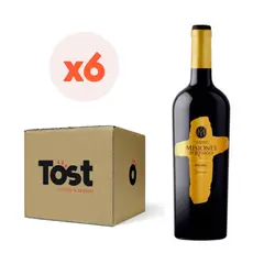MISIONES DE RENGO - 6x Vino Reserva Malbec 14° 750cc