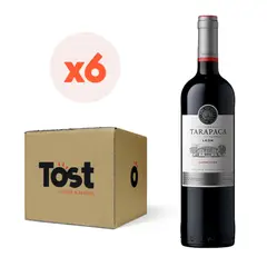 TARAPACA - 6x Vino Tarapacá León Carmenere 12° 750cc