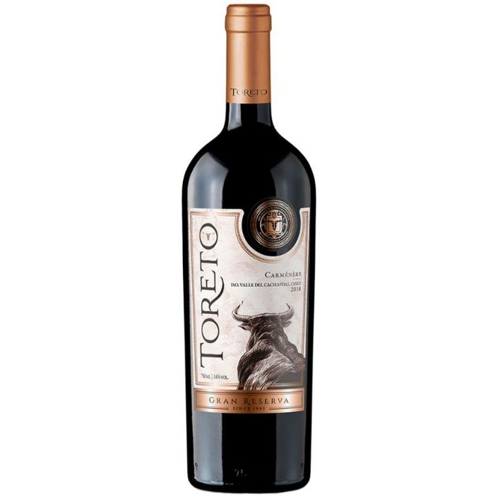 BESTIAS WINES Vino Toreto Gran Reserva Carmenere 14° 750cc