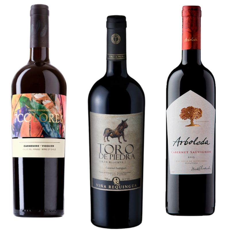 7 COLORES - Pack Vinos Gran Reserva Cabernet Sauvignon 750cc