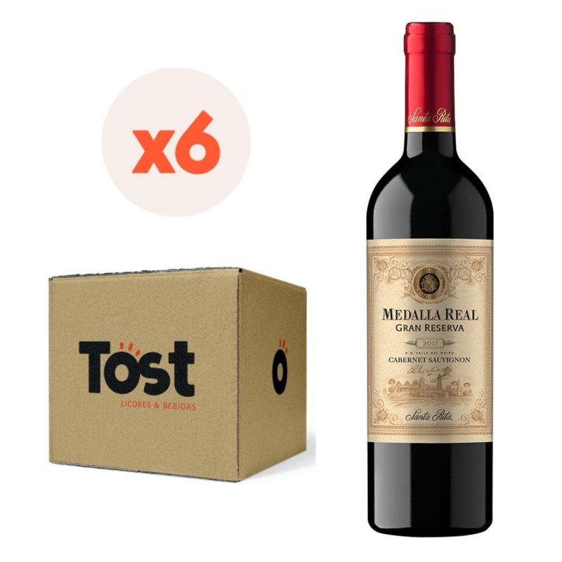 SANTA RITA - 6x Vino Medalla Real GR Cabernet Sauvignon 750cc