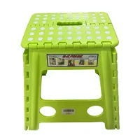 Taburete Plástico Plegable - Verde Manzana