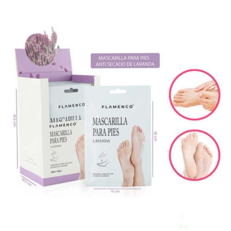 FLAMENCO - Mascarilla Para Pies Exfoliante E Hidratante De Lavanda..-