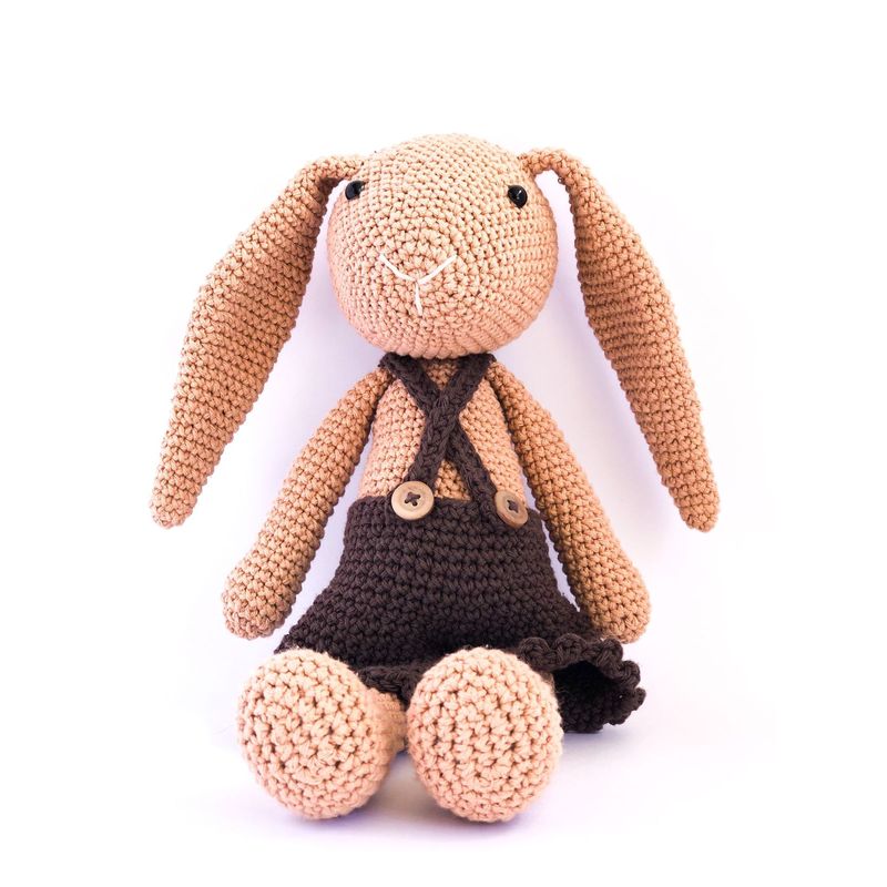 GENERICO - Peluche de apego tejido a crochet - Conejo Coco
