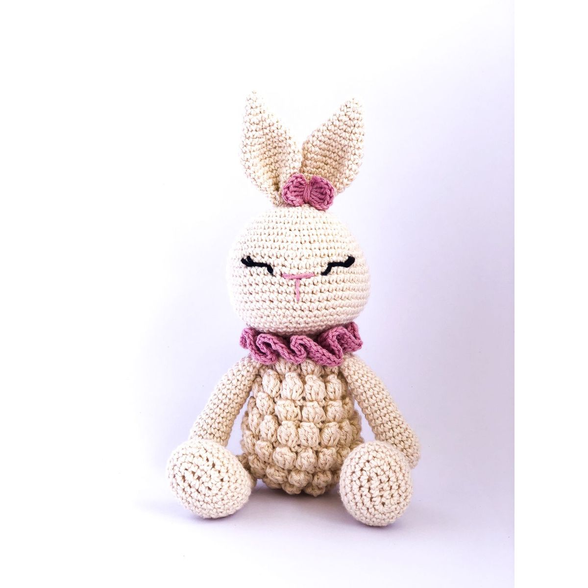 GENERICO - Peluche de apego tejido a crochet - Coneja Orejitas