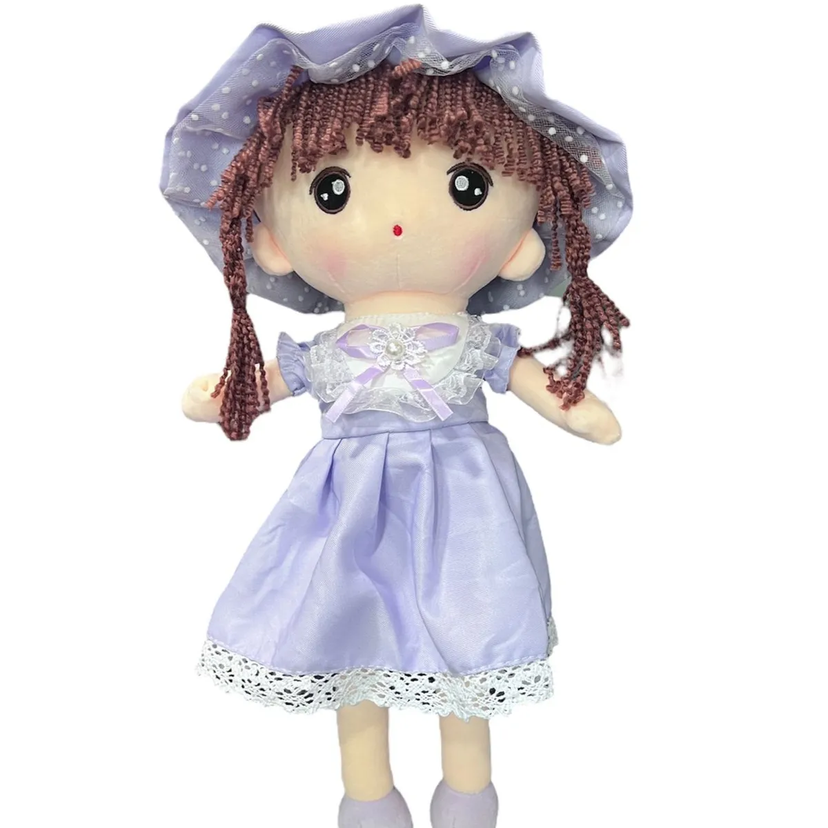 GENERICO - Muñeca De Trapo De Peluche Tierna Suave Lazo 65cm L