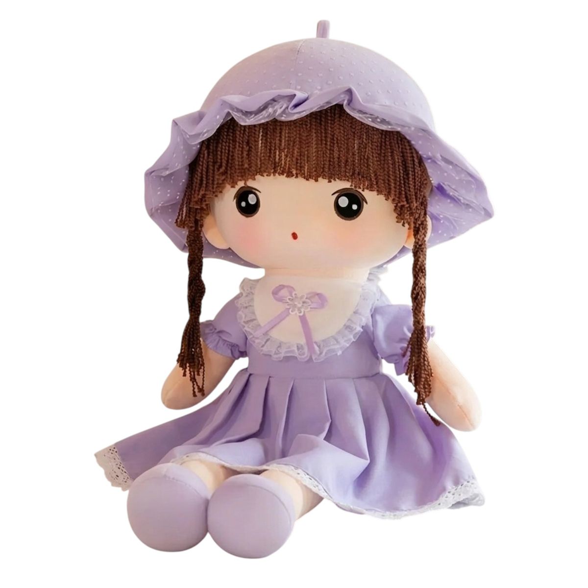 GENERICO - Muñeca De Trapo De Peluche Tierna Suave Lazo 65cm L