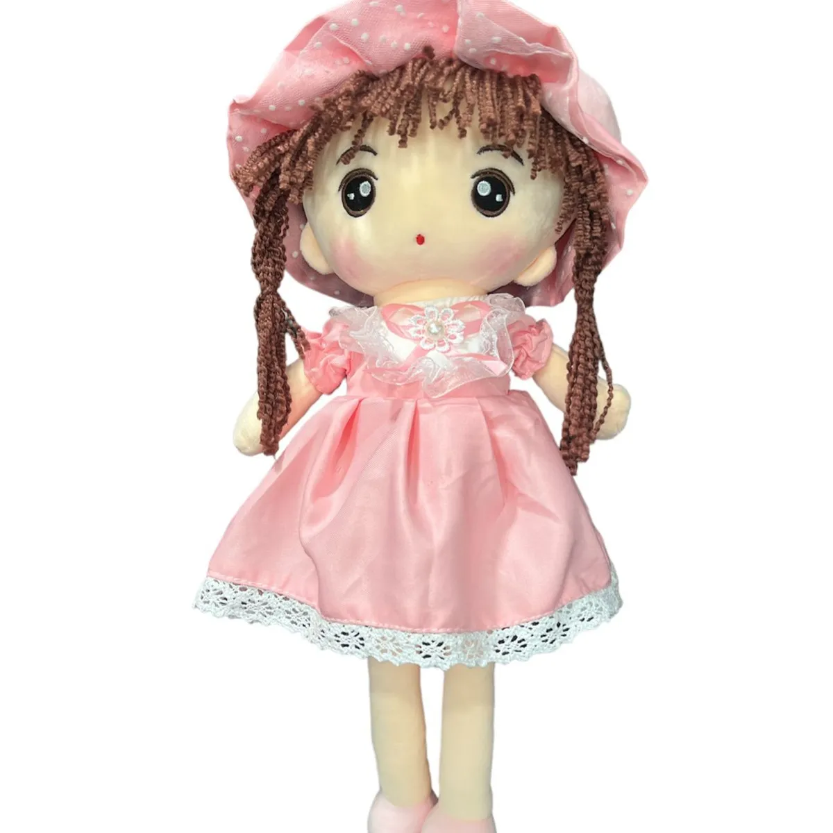 GENERICO - Muñeca De Trapo De Peluche Tierna Suave Lazo 65cm R