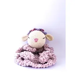 GENERICO - Peluche de apego tejido a crochet - Oveja Motitas