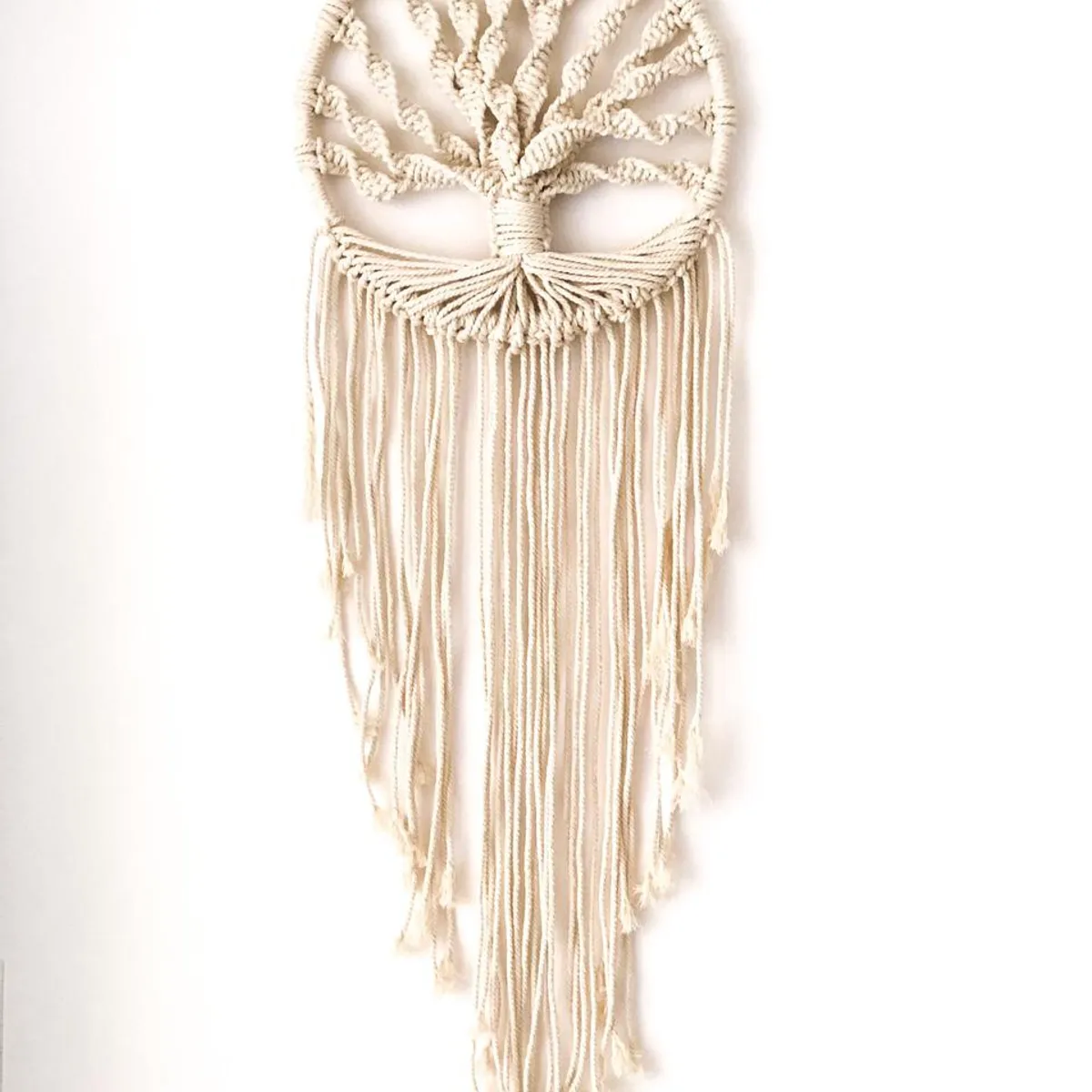 GENERICO - Mural boho macrame Árbol de la vida tejido a mano