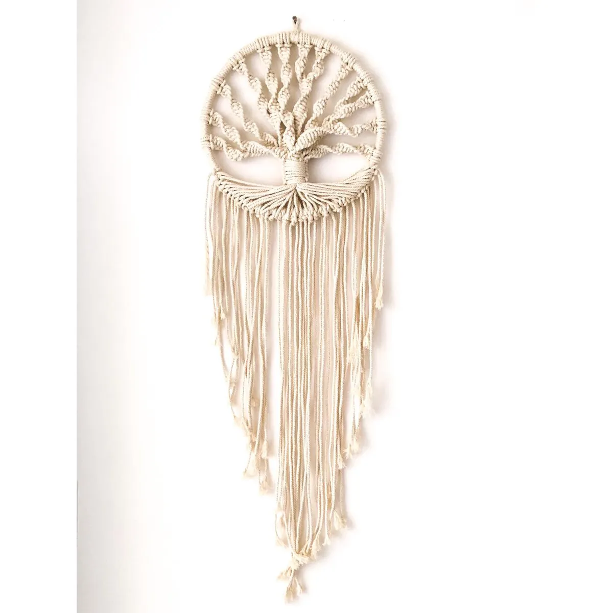 GENERICO - Mural boho macrame Árbol de la vida tejido a mano