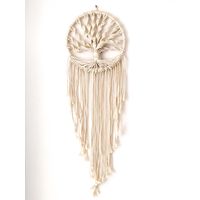 Mural boho macrame Árbol de la vida tejido a mano