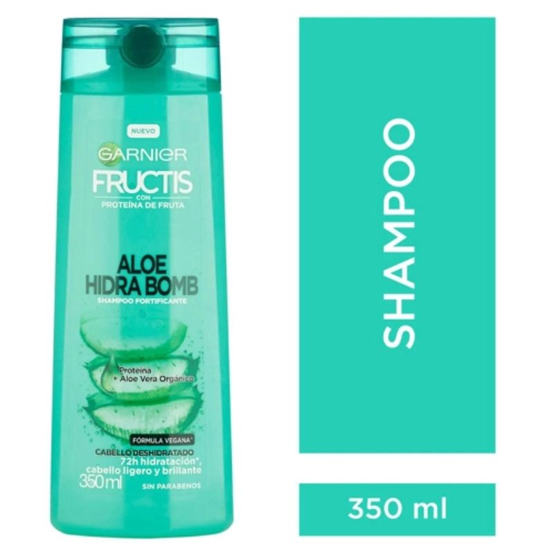 GARNIER - Shampoo Fructis Aloe Hidra Bom 350ml.