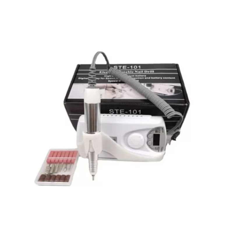 GENERICO - Torno Pulidor Para Manicure 30.000 Rpm Inalambrico Blanco