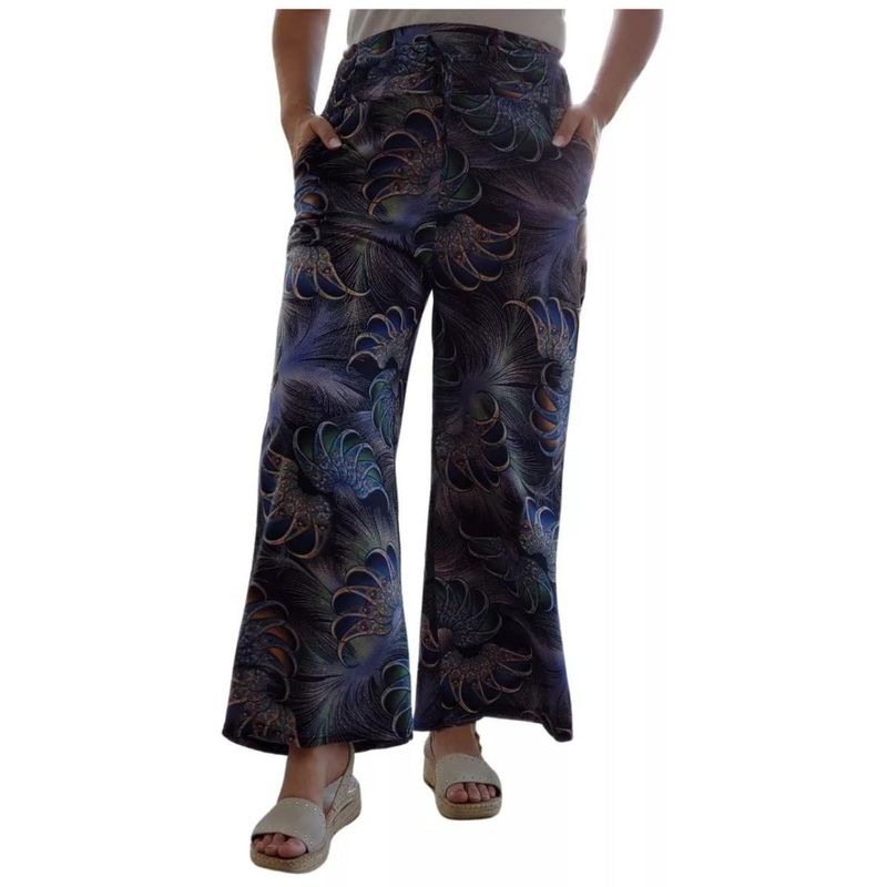 MPROPIA - Pantalón Palazzo Mujer Algodón Estampado Primavera 734