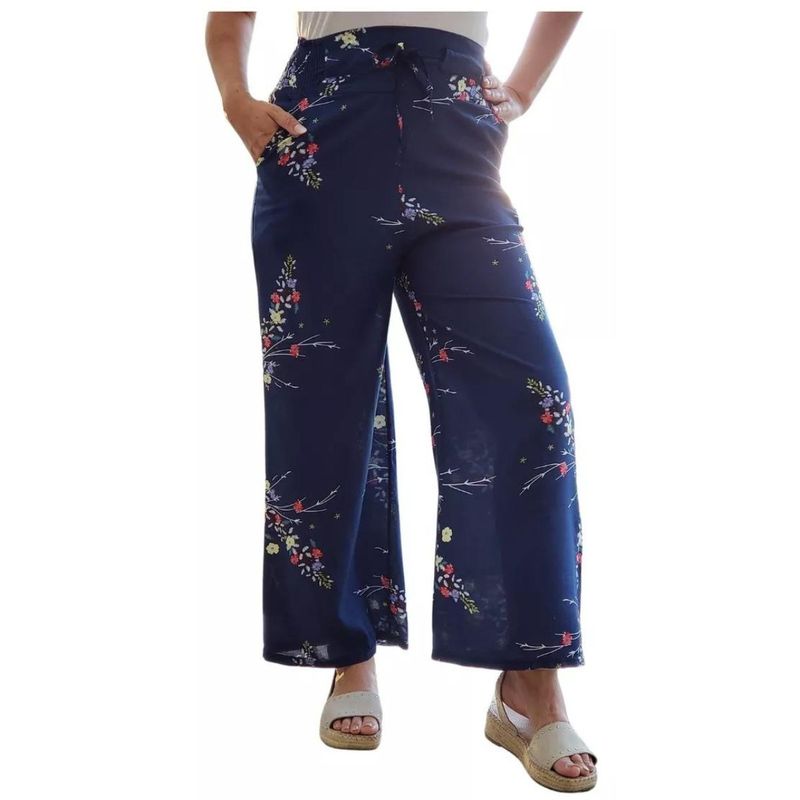 MPROPIA - Pantalón Palazzo Mujer Algodón Estampado Primavera 734