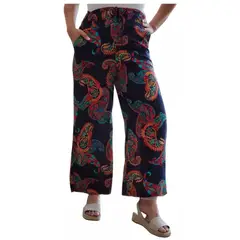 MPROPIA - Pantalón Palazzo Mujer Algodón Estampado Primavera 734