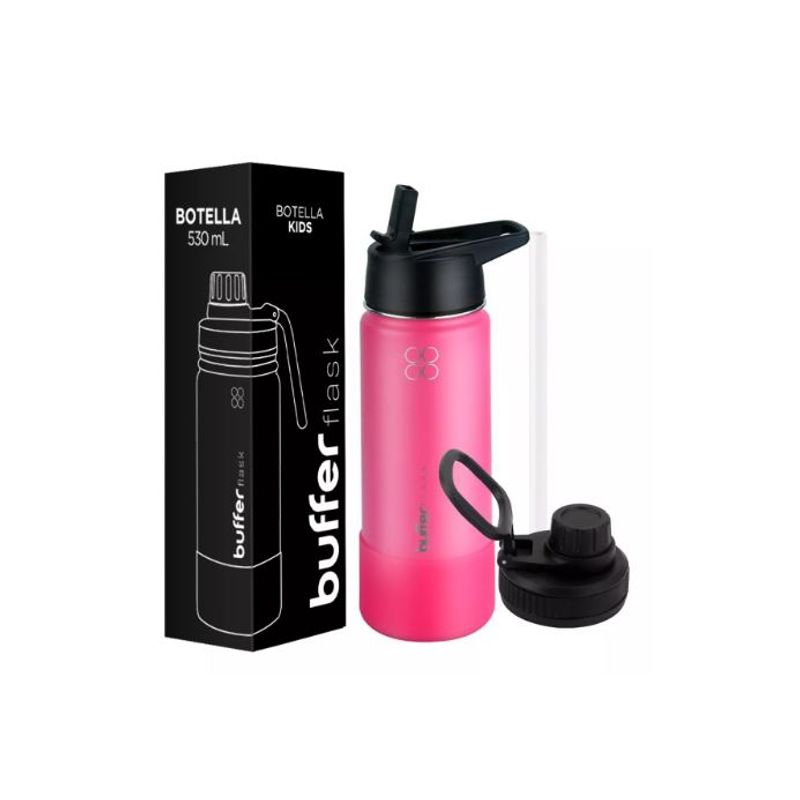 BUFFER FLASK - Termo Botella Agua Buffer Acero Inoxidable Negro
