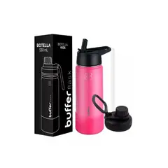 BUFFER FLASK - Termo Botella Agua Buffer Acero Inoxidable Negro