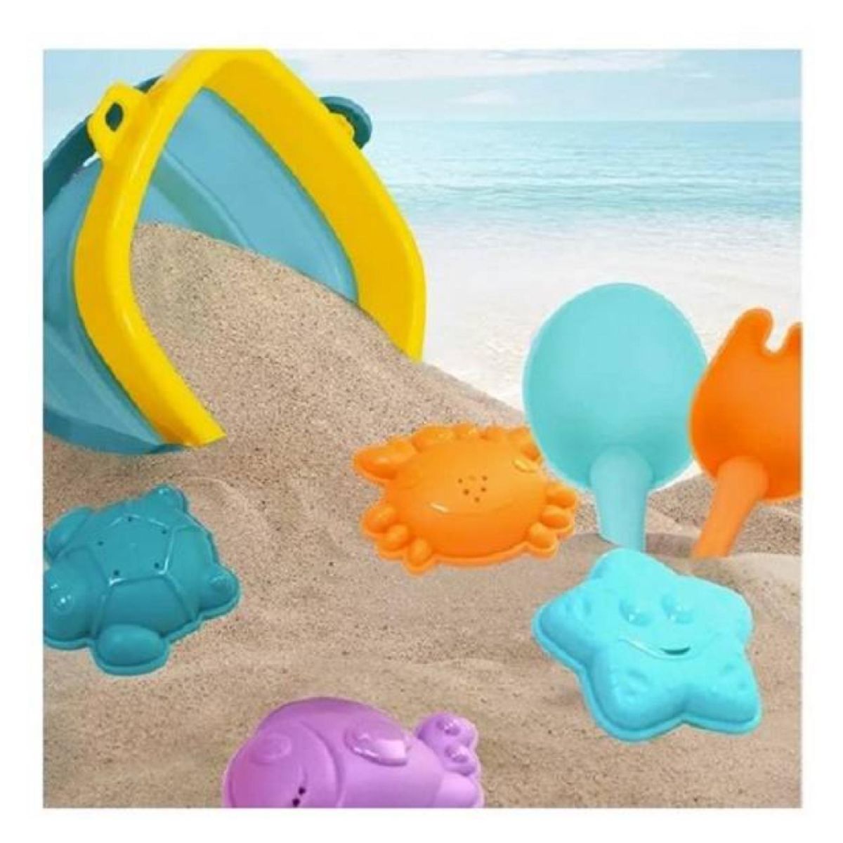 GENERICO - Juguete Balde De Playa Plegable Con Accesorios Huanger