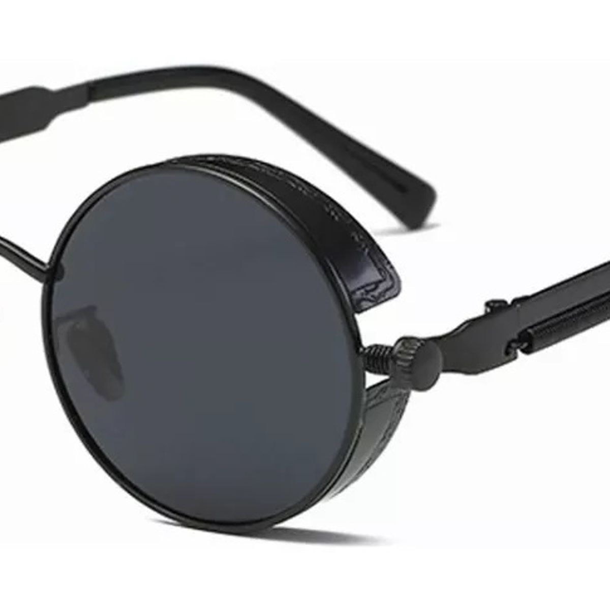 GENERICO - Lentes De Sol Uv Steampunk Gafas Moda Redondas De Metal