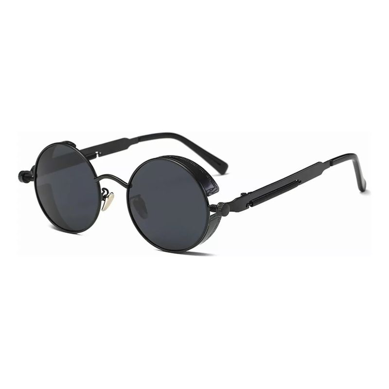 GENERICO - Lentes De Sol Uv Steampunk Gafas Moda Redondas De Metal