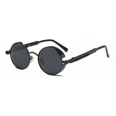 GENERICO - Lentes De Sol Uv Steampunk Gafas Moda Redondas De Metal