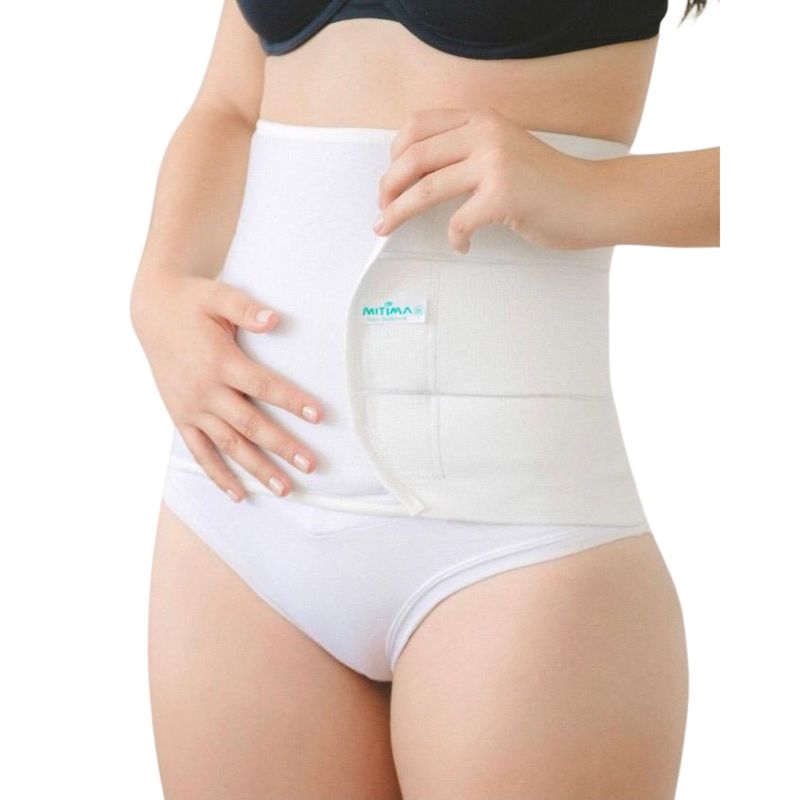 MITIMA - Faja Post Parto 3 Bandas Blanca XL