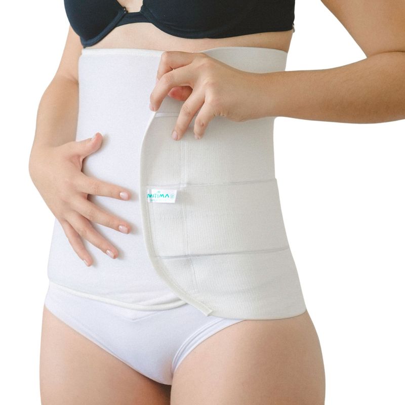 MITIMA - Faja Post Parto 4 Bandas Blanca XL