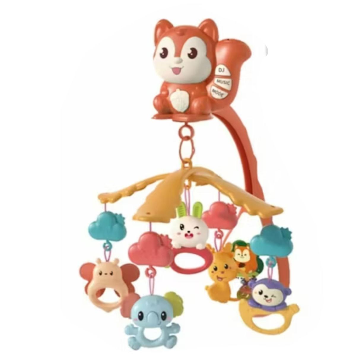 GENERICO - Juguete Movil Sonajero Infantil Con Luz Y Sonido Ardilla-