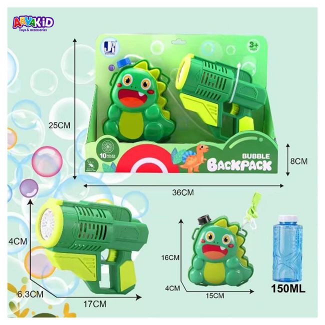 GENERICO - Juguete Lanza Agua Con Mochila Dinosaurio Verde Infantil