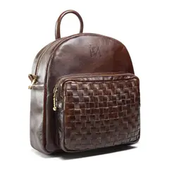 FRANZ MOSSI - Mochila de cuero genuino para mujer Modelo Inspiration