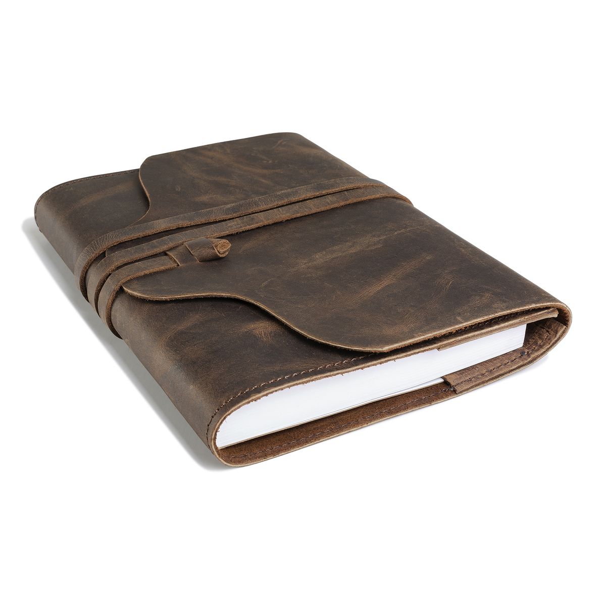 FRANZ MOSSI - Cuaderno Diario Agenda De Cuero Genuino A5 Franz Mossi