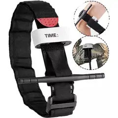 KUANGYE - 2x Torniquete Tactico Kit Primeros Auxilios Torniquete Camping