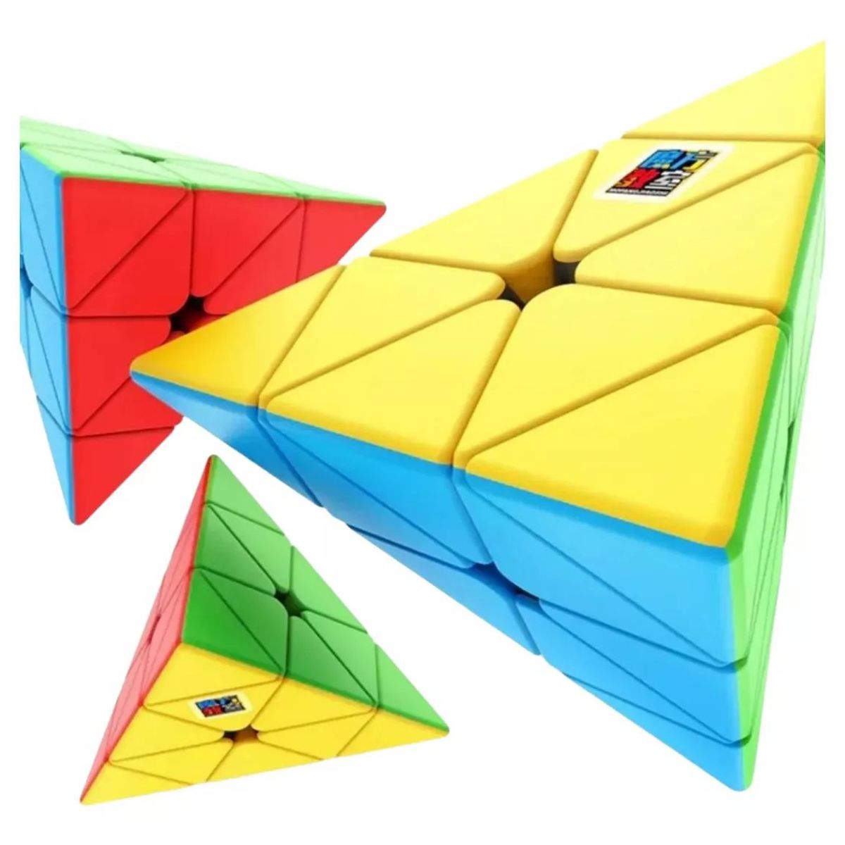 KUANGYE - Cubo Velocidad Suave Color Estructura Stickerless Pyraminx