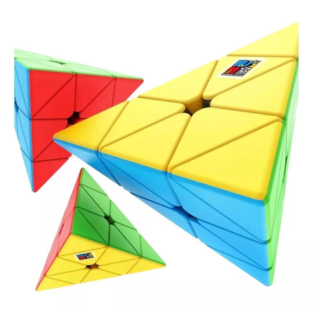 KUANGYE - Cubo Velocidad Suave Color Estructura Stickerless Pyraminx