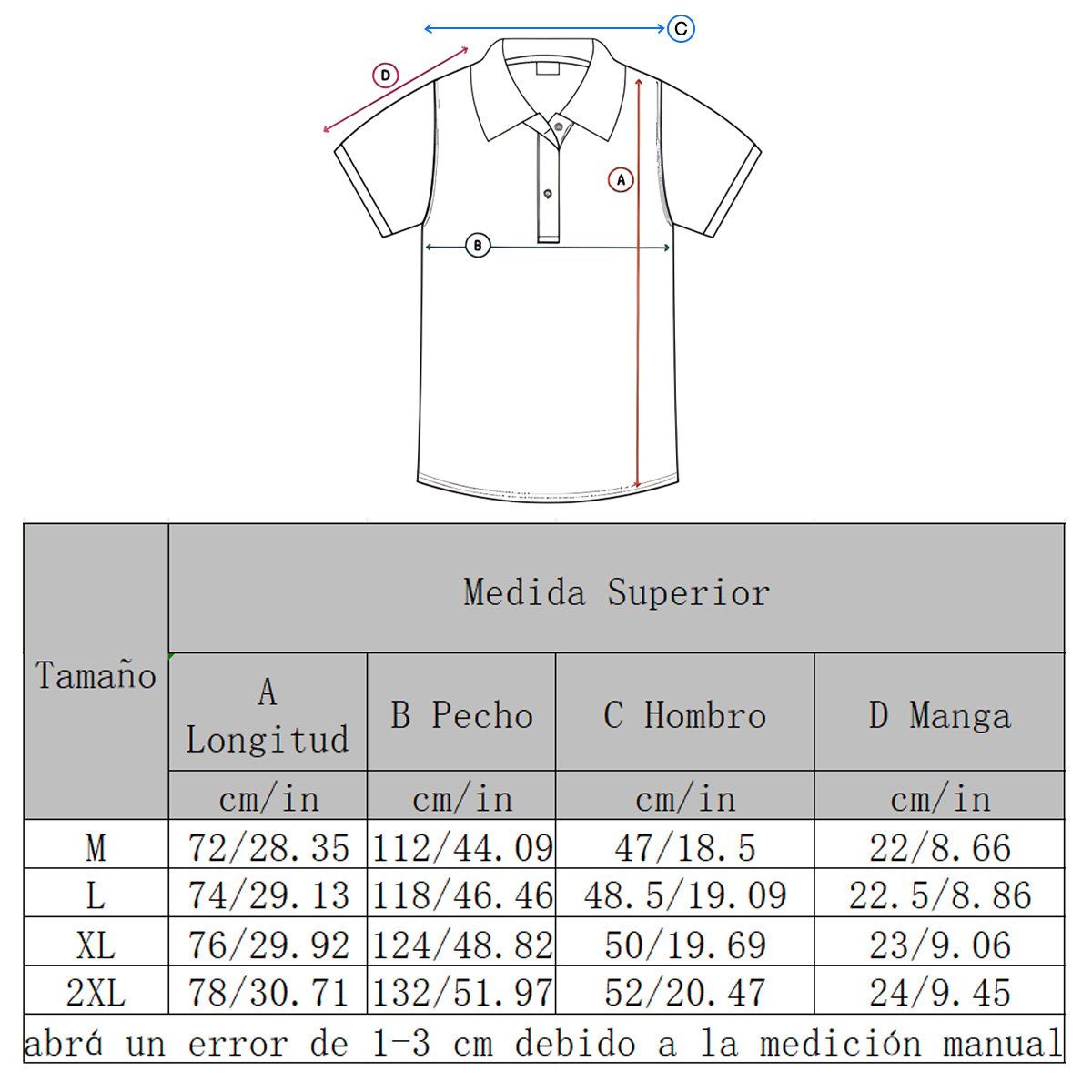 KOKILA - Polera Hombre Polo Algodón Heavy Cotton