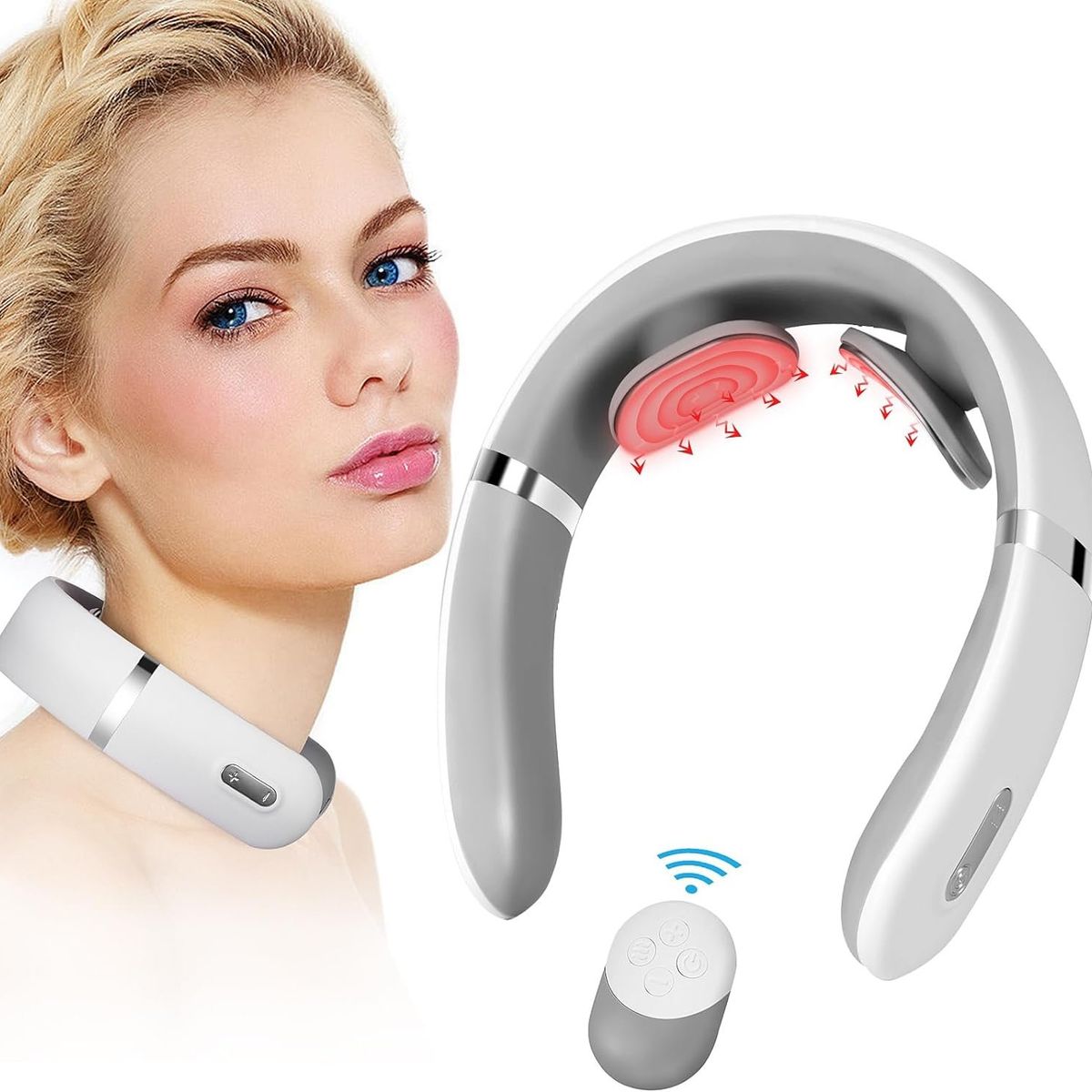 BLUEDREAMER - Masajeador de Cuello Recargable USB Neck Massager