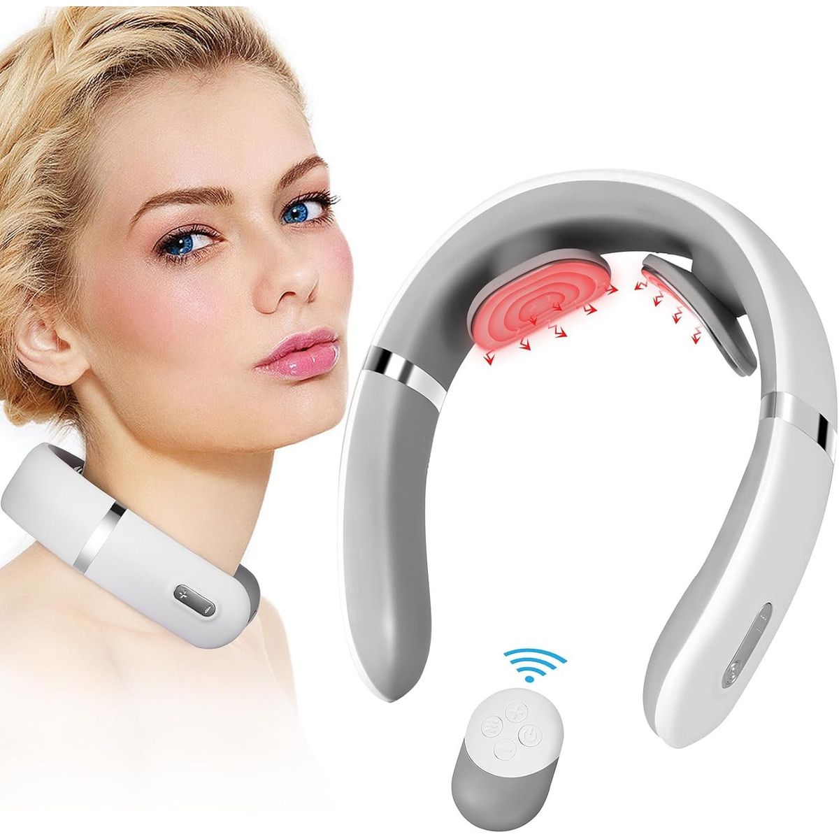 BLUEDREAMER - Masajeador de Cuello Recargable USB Neck Massager