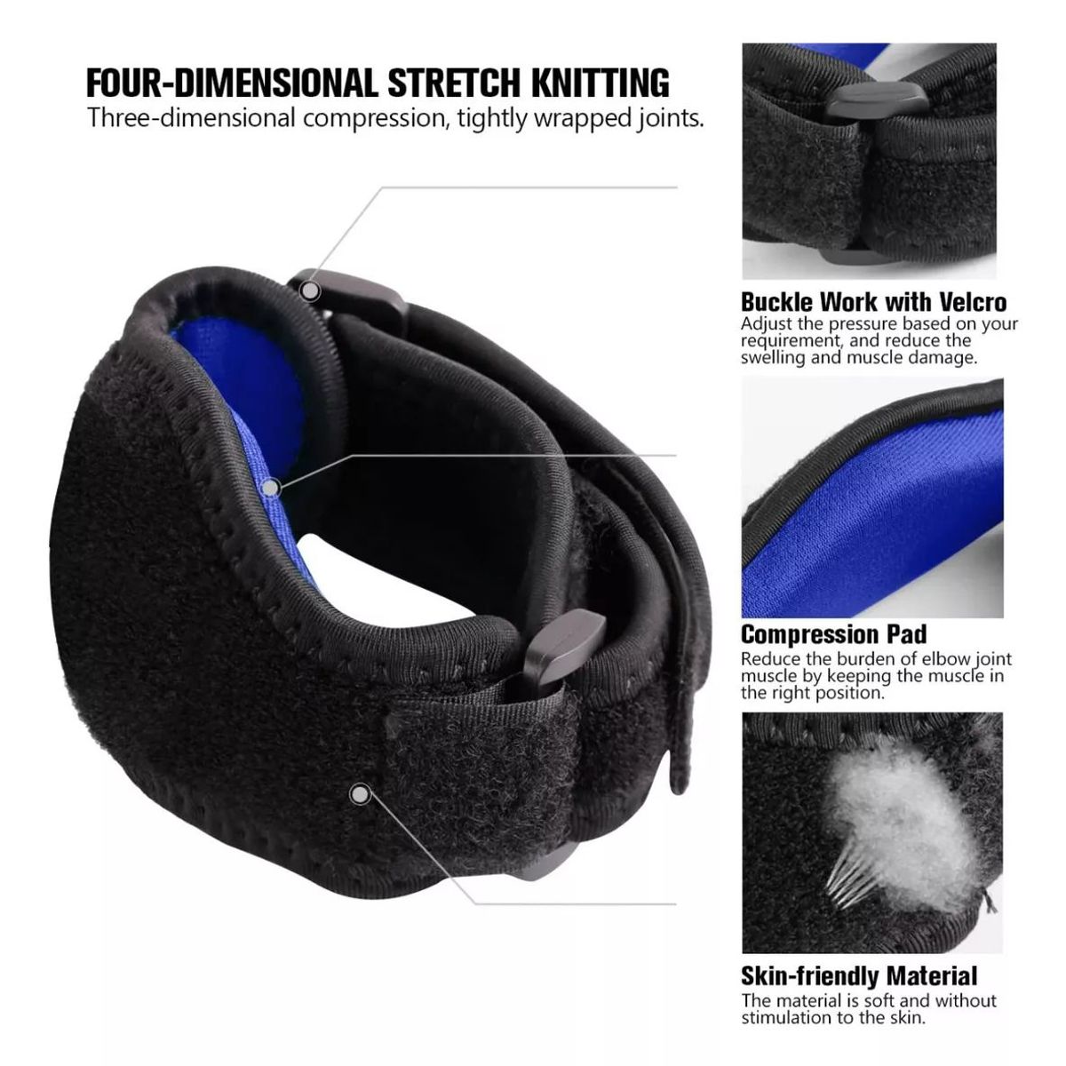 KUANGYE - Pack X2 Soportes Codo Para Epicondilitis Y Tendinitis