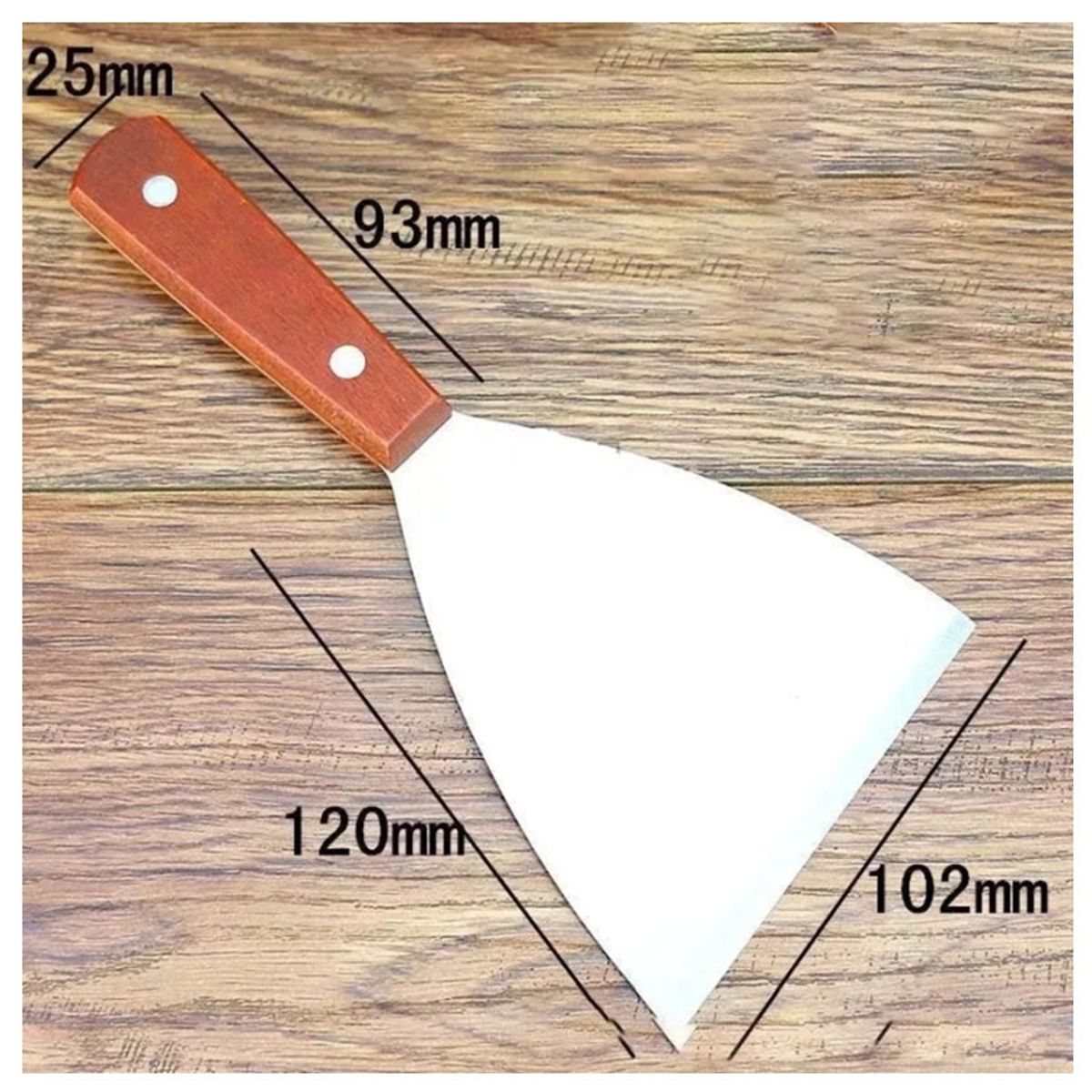 KUANGYE - Set 3 Espátulas Churrasquera Gruesa Profesional Asado Pizzas Cocina