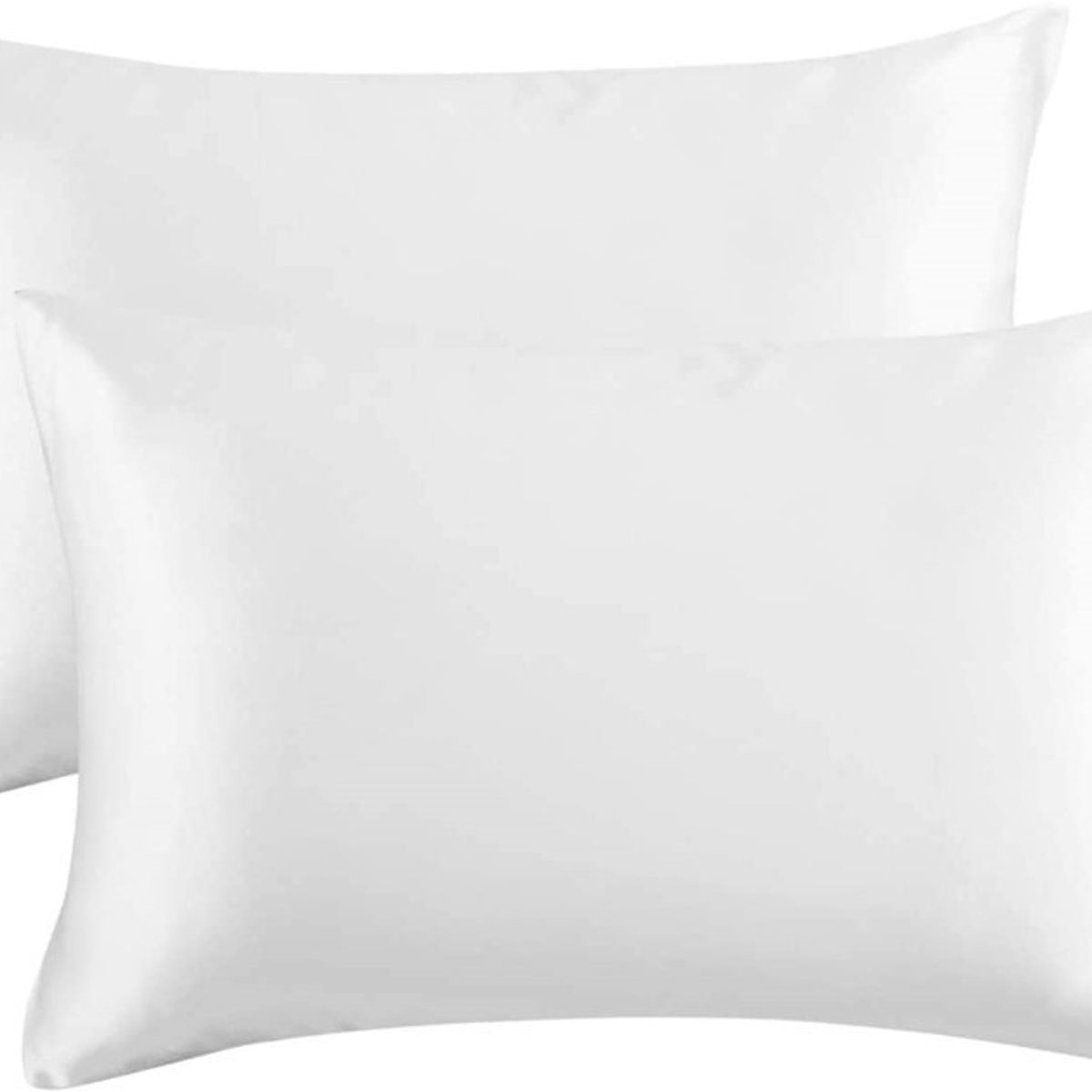 KUANGYE - Funda Blanca Almohada 600 Hilos Seda Satén 100% / Full