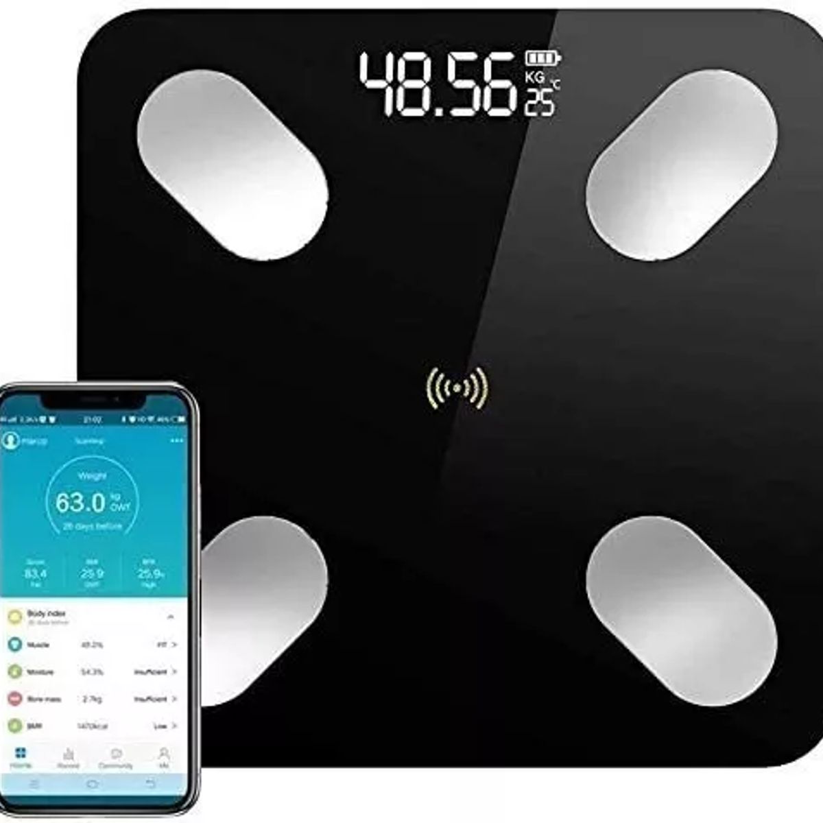 BLUEDREAMER - Balanza Pesa Digital Inteligente  Bluetooth Smart App