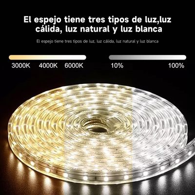 Imagen 2 del producto Espejo Con Luz Led Touch De Lujo Para Baños Anti Niebla 60cm