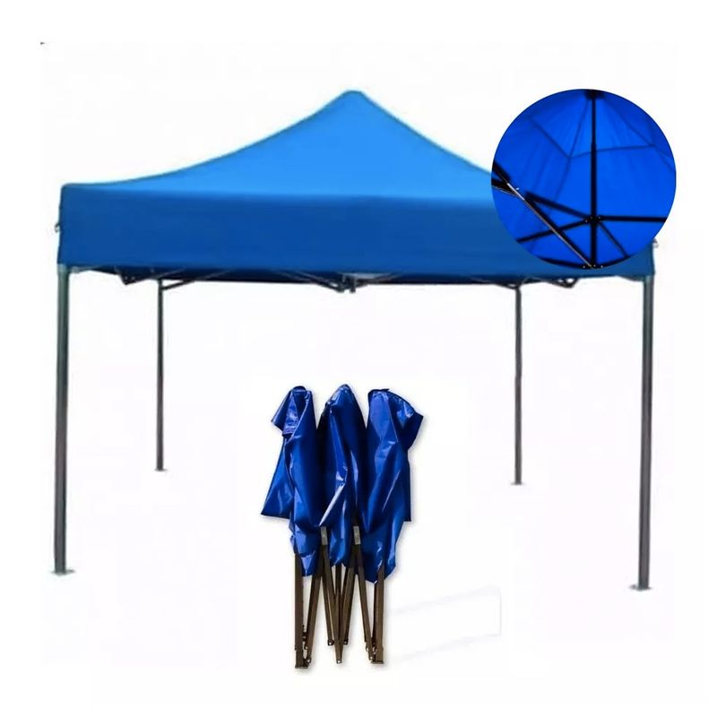 GENERICO - Toldo Plegable Fierro 3x3 Impermeable