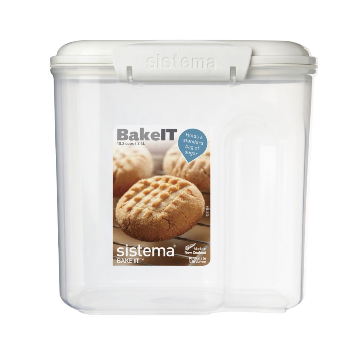 SISTEMA - Contenedor Hermético Sistema Bake It 24L + Taza Medidora